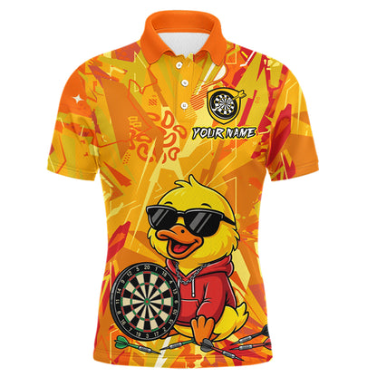 Custom Funny Duck Dart Shirt Dart Team Jersey for Men Dartboard Polo & 1/4Zip Shirts NNT166