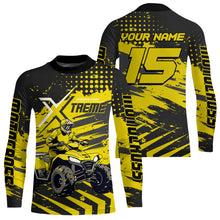 Load image into Gallery viewer, Custom Yellow Off-Road Quad Bike Shirt Extreme ATV Motocross Shirts Kid Men Women UPF30+ DNT79