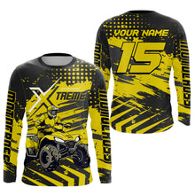 Load image into Gallery viewer, Custom Yellow Off-Road Quad Bike Shirt Extreme ATV Motocross Shirts Kid Men Women UPF30+ DNT79