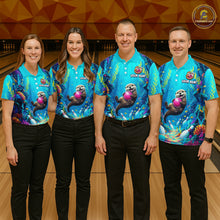Load image into Gallery viewer, Custom Ocean Funny Otte Bowling Jersey for Women Funny Bowling Team Shirts Bowling Uniform HNT273