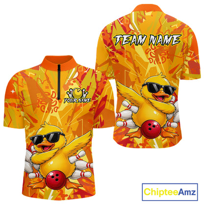 Colorful shirt with a duck design and 'Team Name' text on a white background