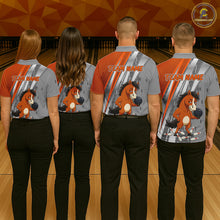 Load image into Gallery viewer, Custom Funny Horse Bowling Jersey for Women Bowling Team Shirts Bowling League Polo &amp; 1/4 Zip HNT181