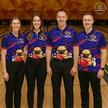 Load image into Gallery viewer, Custom Funny Dog Bowling Jersey for Women Bowling Uniform Polo &amp;1/4 Zip Bowling Team Shirts HNT249