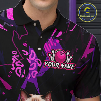 Custom Funny Ragdoll Cat Bowling Jersey for Men Bowling League Bowling Team Shirts HN288