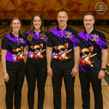 Load image into Gallery viewer, Custom Chihuahua Dog Purple Bowling Jersey for Women Bowling Uniform Bowling Team Shirts HNT262