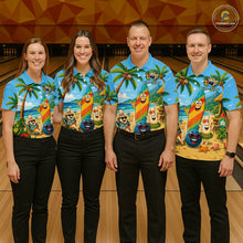 Load image into Gallery viewer, Custom Funny Summer Beach Bowling Jersey for Men Bowling Uniform Bowling Team Shirts HNT405