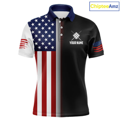 American Flag Eagle 9 Ball Custom Billiard Shirts for Men Billiard Team Jerseys Billiard League NNT284