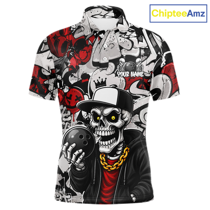 Short-sleeve shirt with a skull design and 'ChipteeAmz' branding.
