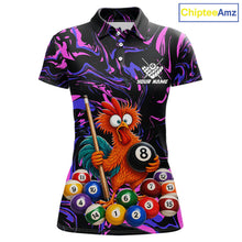 Load image into Gallery viewer, Custom Purple Chicken 8 Ball Billiard Shirt for Women Billiard Jerseys Team Billiard League NNT197