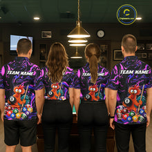 Load image into Gallery viewer, Custom Purple Chicken 8 Ball Billiard Shirt for Women Billiard Jerseys Team Billiard League NNT197