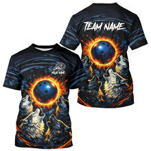 Load image into Gallery viewer, Wolf Bowling Jersey for Men Women Custom Wolf Bowling Team Shirts Bowling League HNT205