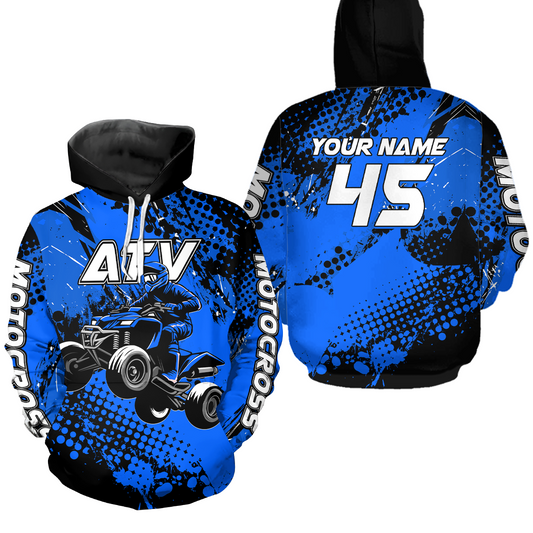 Personalized Quad Bike Hoodie Kid Men Women ATV Motocross Hooded Jersey Off-Road  HOT08