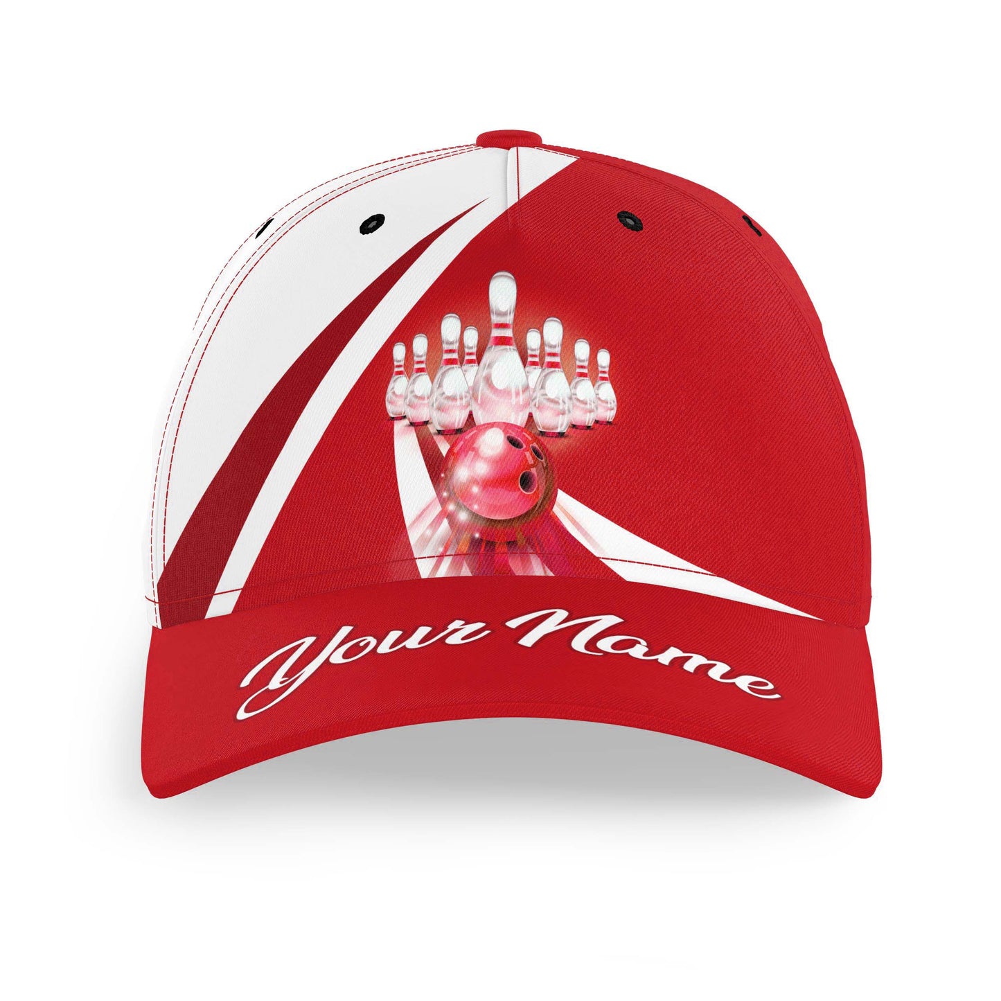 Custom Name Bowling Hat Personalized Bowling Cap 3D Bowling Cap for Team League BDT437