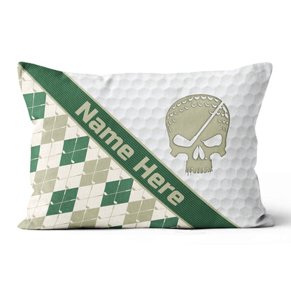 Customized Argyle Golf Pattern, Personalized Golf Decorative Pillows YYD0007