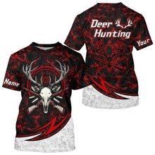 Load image into Gallery viewer, Personalized Deer Hunting Shirts Custom Camouflage Style Trendy Hunters Clothing For Men And Women | Red YYD0055