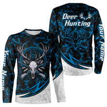 Load image into Gallery viewer, Personalized Deer Hunting Shirts Custom Camouflage Style Trendy Hunters Clothing For Men And Women | Blue YYD0056