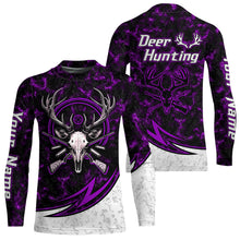 Load image into Gallery viewer, Personalized Deer Hunting Shirts Custom Camouflage Style Trendy Hunters Clothing For Men And Women | Purple YYD0058