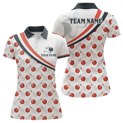 Personalized Bowling Shirt for Womens Custom Bowling Pattern Style Team Jersey Shirt YYD0029