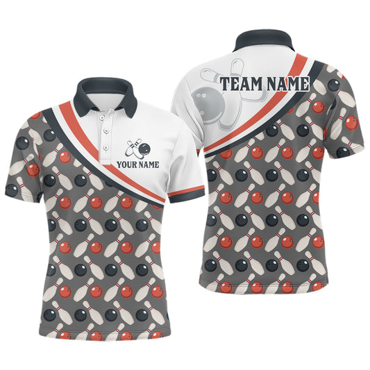 Personalized Bowling Shirt for Mens Custom Bowling Pattern Style Team Jersey Shirt YYD0029