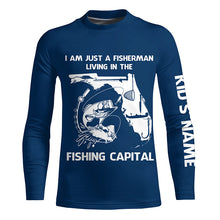 Load image into Gallery viewer, Fisherman living in the Fishing Capital UV protection performance fishing shirts A30