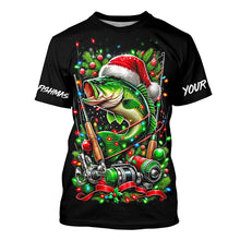 Load image into Gallery viewer, Merry Fishmas UV Protection Bass Fishing Shirt For Fisherman A57