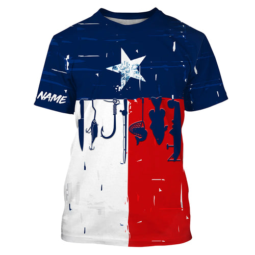 Texas flag UV protection fishing shirt fishing jersey for fisherman A66