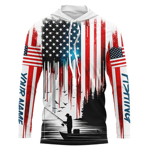 American Flag UV Protection Fishing Shirt Fishing Jersey For Fisherman A59