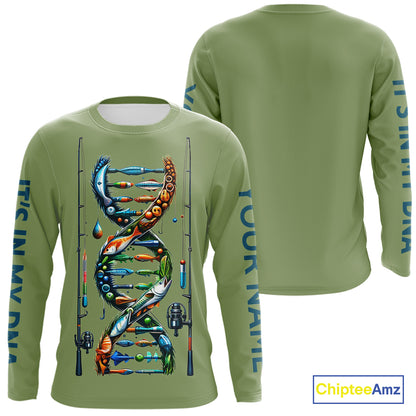Fishing - It's in my DNA - UV protection fishing shirt for fisherman A72