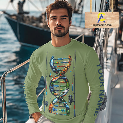 Fishing - It's in my DNA - UV protection fishing shirt for fisherman A72