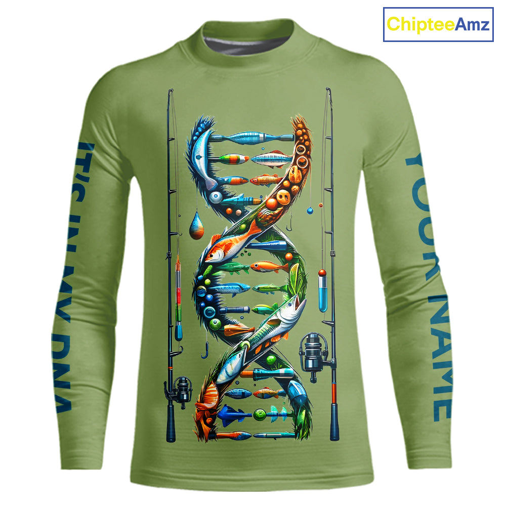 Fishing - It's in my DNA - UV protection fishing shirt for fisherman A72