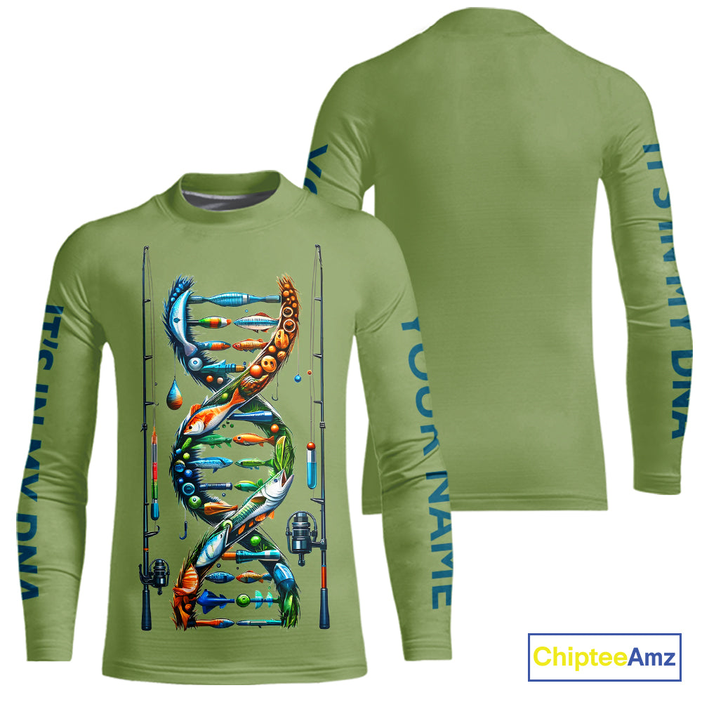 Fishing - It's in my DNA - UV protection fishing shirt for fisherman A72