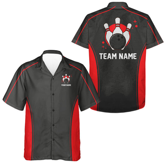 Custom Bowling League Hawaiian Shirts For Men And Women, Personalized Bowling Team Jerseys IPHW5163