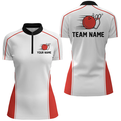 Custom Bowling League Shirts For Women, Personalized Bowling Team Jerseys IPHW5164