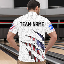 Load image into Gallery viewer, Personalized Puerto Rico Flag Bowling Quarter-Zip Shirts For Men, Puerto Rico Bowling Jerseys IPHW8805