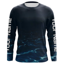 Load image into Gallery viewer, Underwater Background Long Sleeve Uv Protection Fishing Shirts, Personalized Fishing Jersey IPHW7191