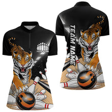 Load image into Gallery viewer, Custom Tiger Bowling Shirts For Women, Tiger Bowling Team Shirt Bowler Uniform Outfits IPHW7980