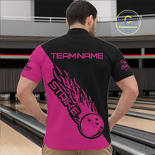 Load image into Gallery viewer, Custom Bowling Shirts For Men And Women, Bowling Team Shirts Bowling Strike | Pink IPHW4290