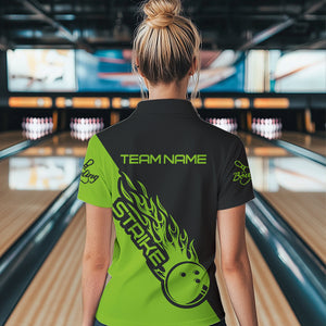 Custom Bowling Shirts For Women, Bowling Team Shirts Bowling Strike | Green IPHW4291