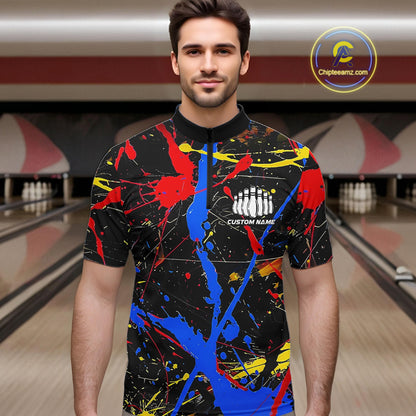 Personalized Colorful Bowling Shirts For Men And Women, Custom Name Bowling Team Jerseys IPHW6181