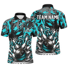Load image into Gallery viewer, Custom Multi-Color Strike Bowling Shirts For Men And Women, Bowling Ball And Pins Bowling Team Jerseys IPHW5932