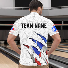 Load image into Gallery viewer, Personalized Puerto Rico Flag Bowling Quarter-Zip Shirts For Men, Puerto Rico Bowling Jerseys IPHW8725