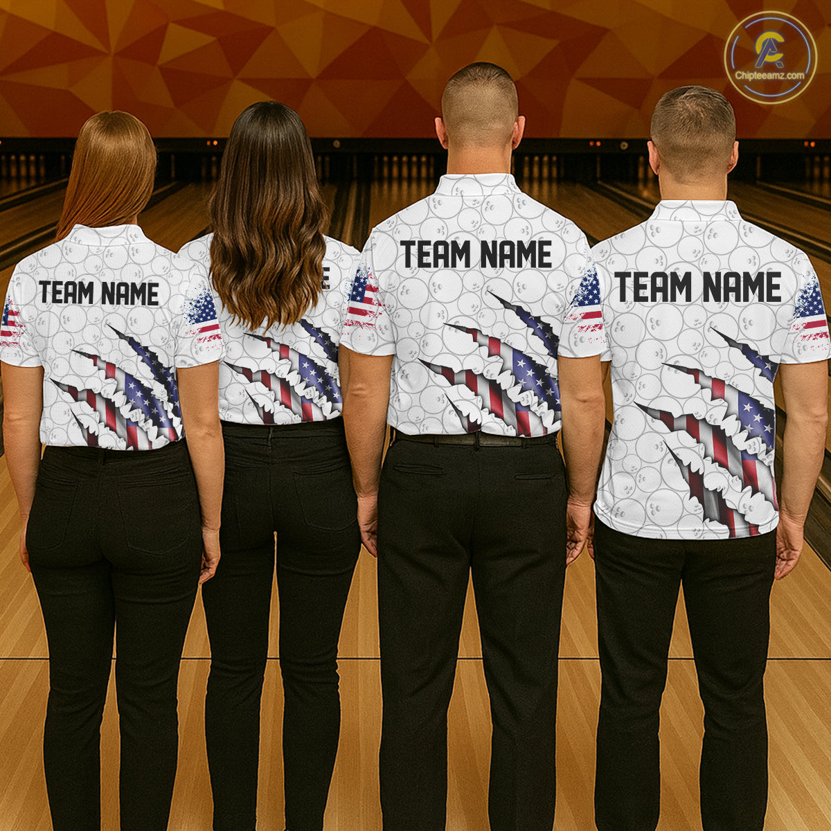 Personalized American Flag Bowling Team Shirts For Men And Women Patriotic Bowling Gifts IPHW5523