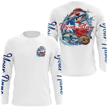 Load image into Gallery viewer, Custom Texas Slam Long Sleeve Fishing Shirts, Texas Trio Redfish, Trout, Flounder Fishing Shirts IPHW7055