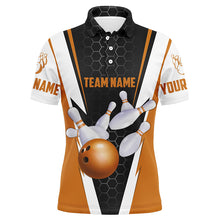 Load image into Gallery viewer, Bowling Shirts For Men Custom Name And Team Name Strike Bowling Ball And Pins, Team Bowling Shirts IPHW4946