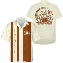 Load image into Gallery viewer, Custom Classic Vintage Bowling Team Shirts, 50S Retro Bowling Button Up Shirt IPHW10088