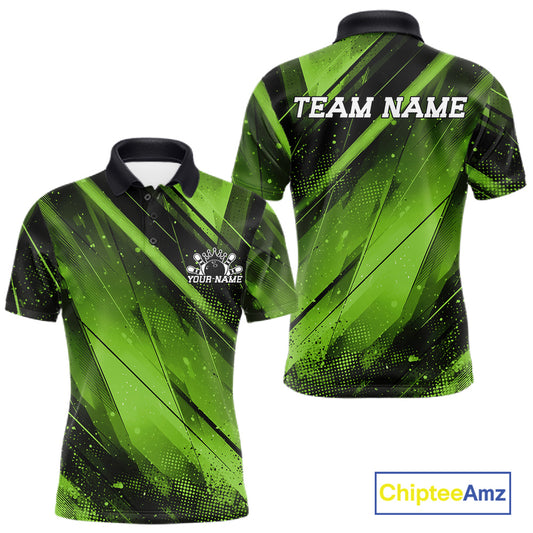 Green and black sports jersey with 'Team Name' text on a white background, featuring Chiptee Amz branding.
