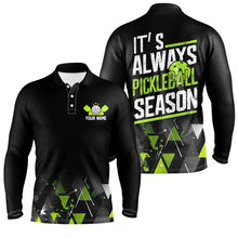 Load image into Gallery viewer, "It'S Always Pickleball Season" Men'S Pickleball Outfits Custom Pickleball Team Uniform | Green IPHW6915
