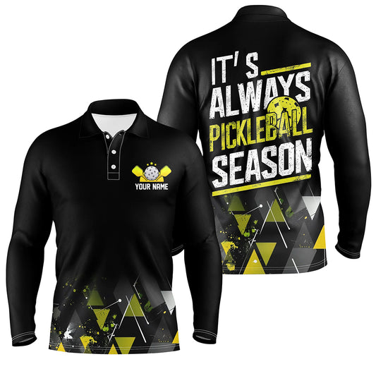 "It'S Always Pickleball Season" Men'S Pickleball Outfits Custom Pickleball Team Uniform | Yellow IPHW6916