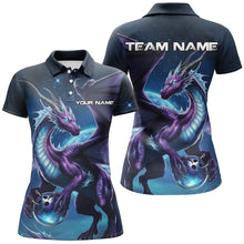 Load image into Gallery viewer, Custom Dragon Bowling Shirts For Women, Dragon Bowling Team Shirt Bowlers Outfit IPHW7521