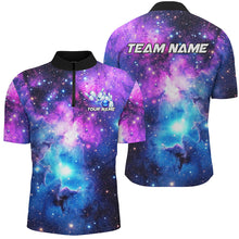 Load image into Gallery viewer, Custom Galaxy Bowling Shirts For Men, Bowling Team Shirts Bowlers Outfits IPHW7545